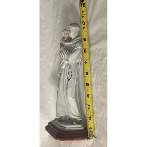Saint Anthony and Child Porcelain Figurine Coelho Portugal Spiritual Home Decor - Picture 10 of 11